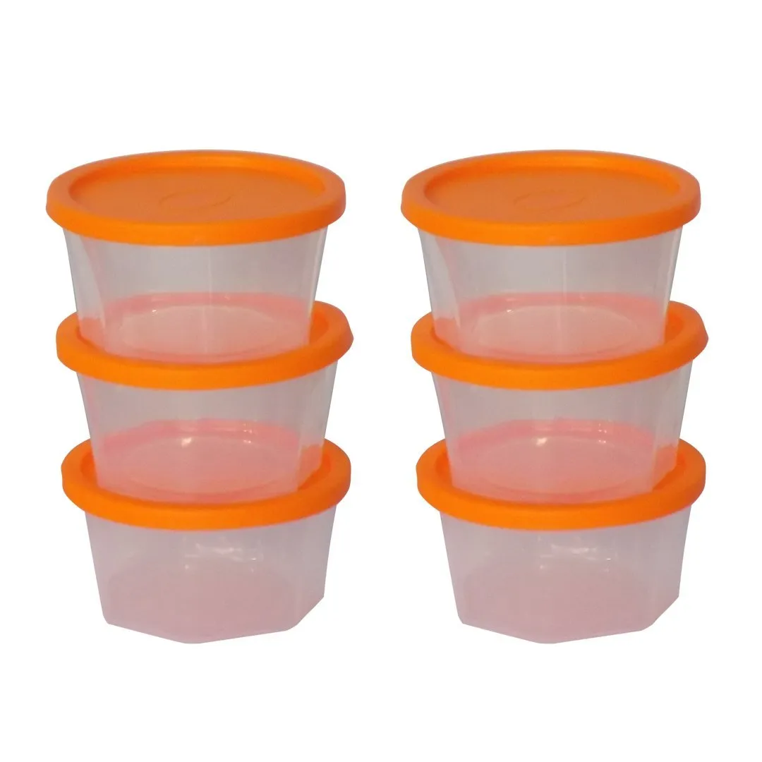 171 Plastic Container Set, 200ml, Set of 6