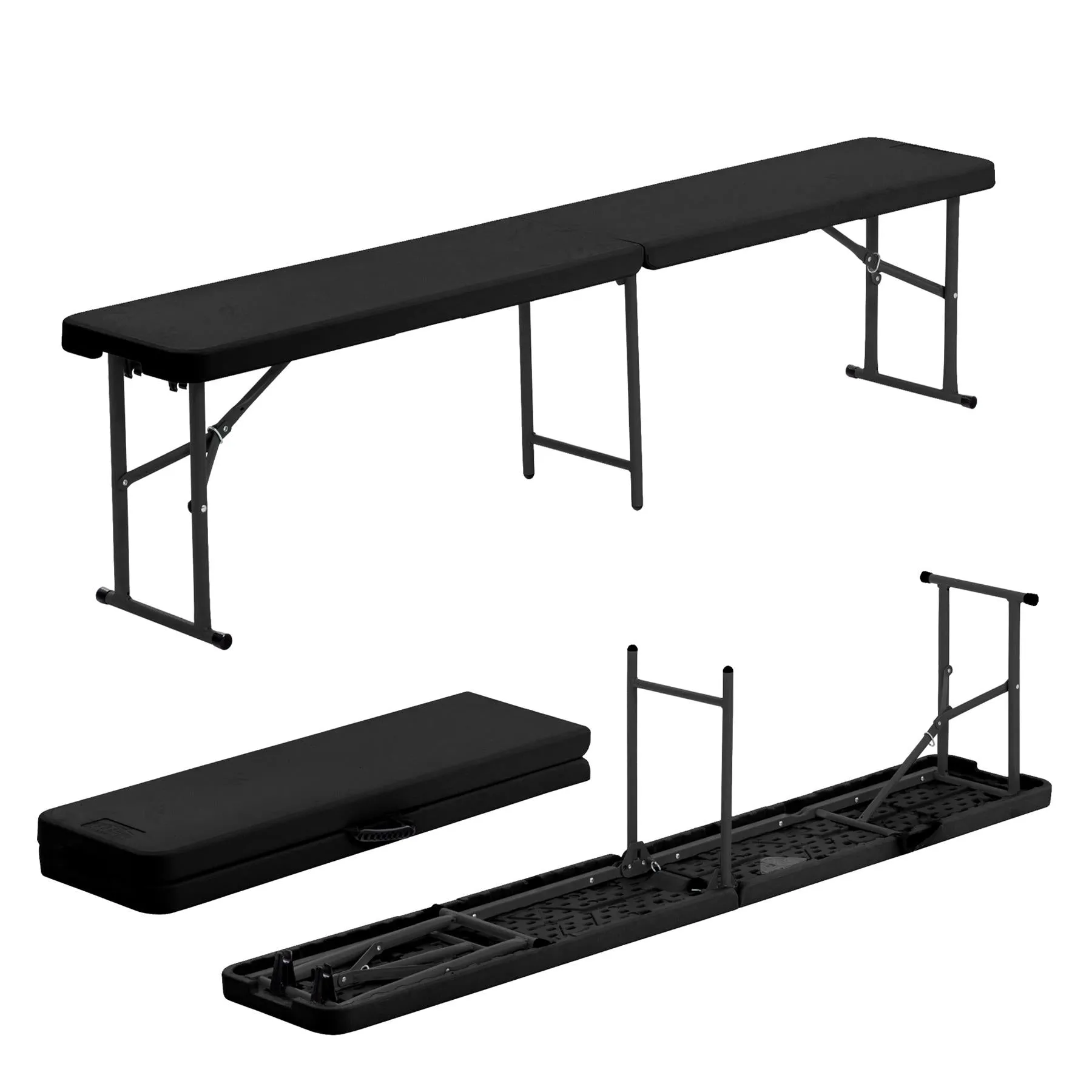 180cm Four Person Folding Trestle Bench - By Harbour Housewares