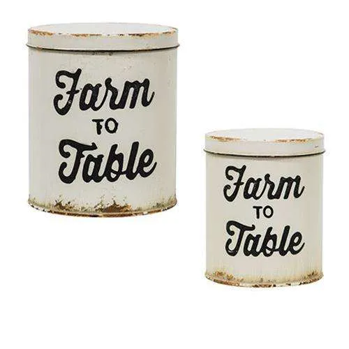 2/Set, Farm to Table Canisters