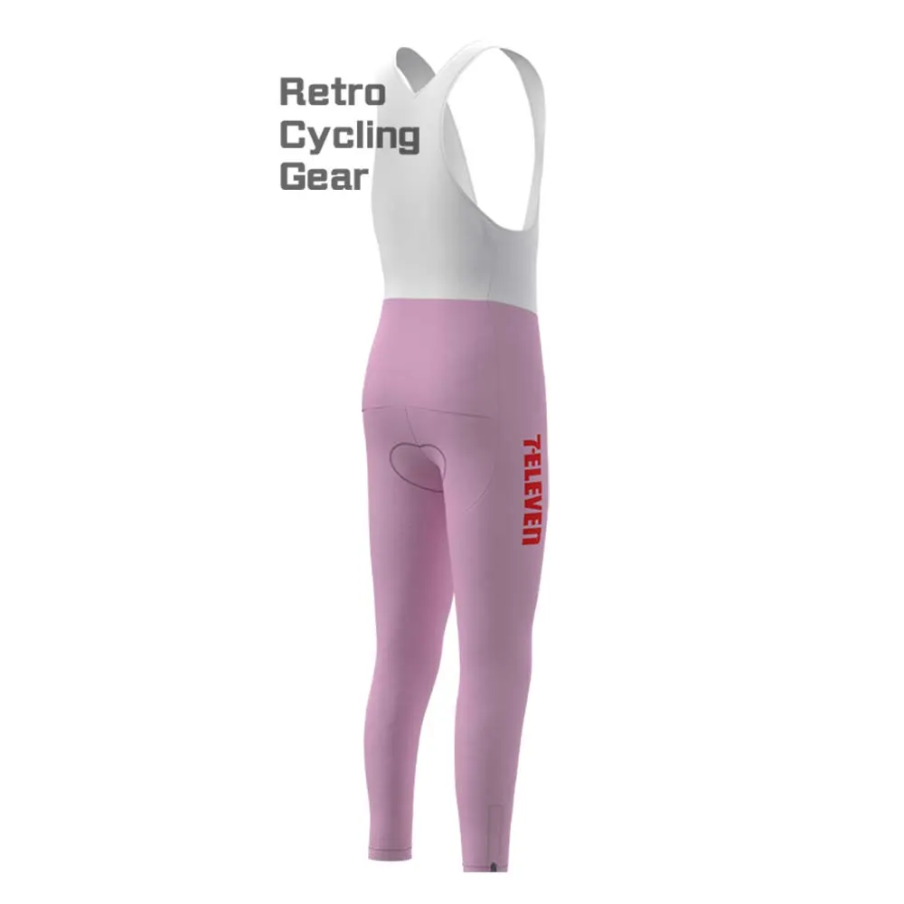 7-ELEVEN Pink Retro Bib Cycling Pants