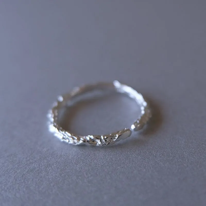 925 Silver Texture Ring