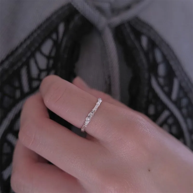 925 Silver Texture Ring