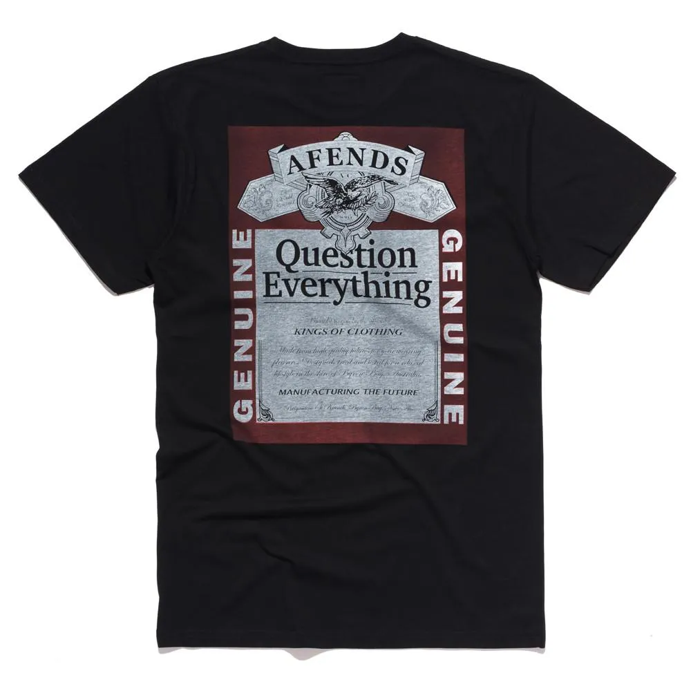 Afends Mens Genuine - Standard Fit Tee