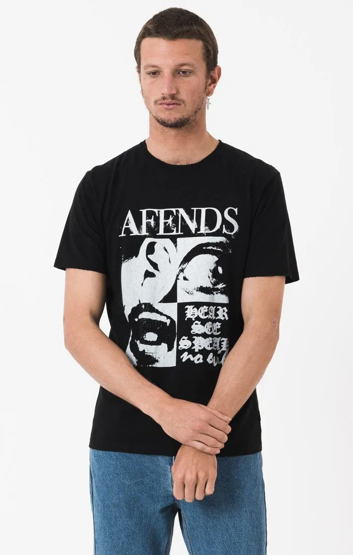 Afends Mens No Evil - Vintage Fit Tee