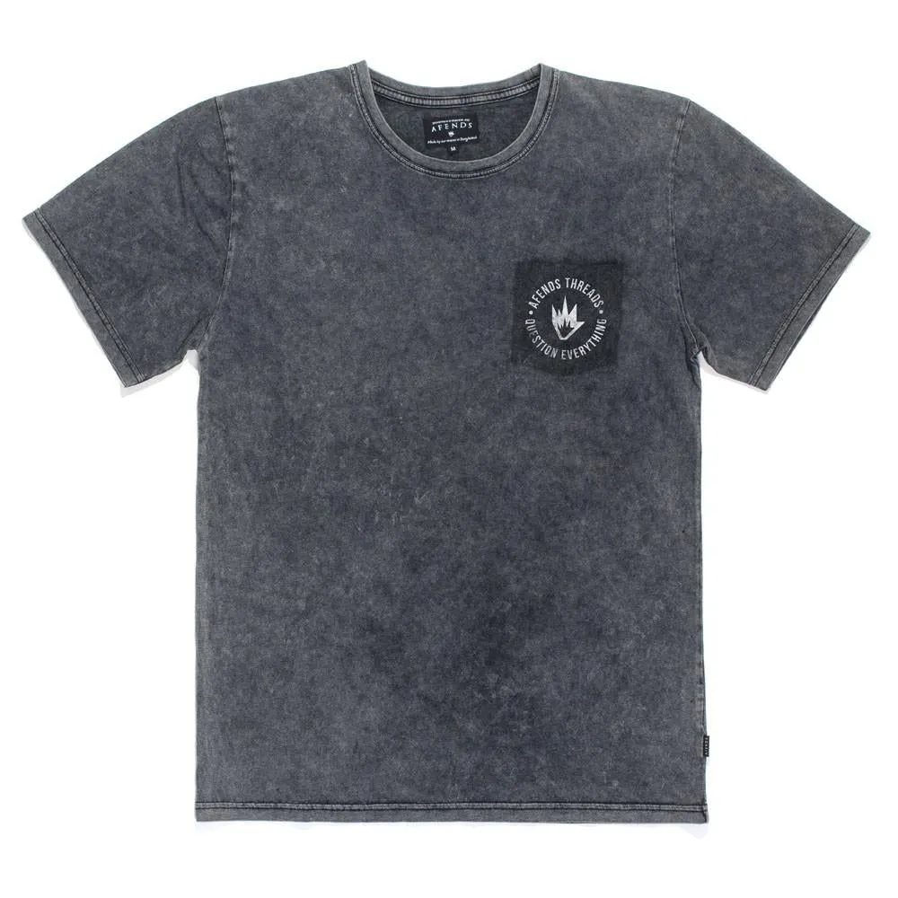 Afends Mens Que Pocket - Pocket Slim Tee