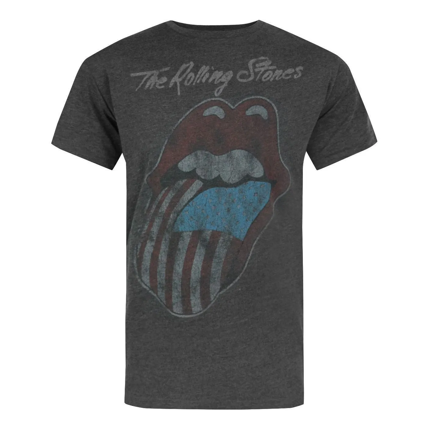 Amplified Official Mens Rolling Stones USA Tour 2 T-Shirt