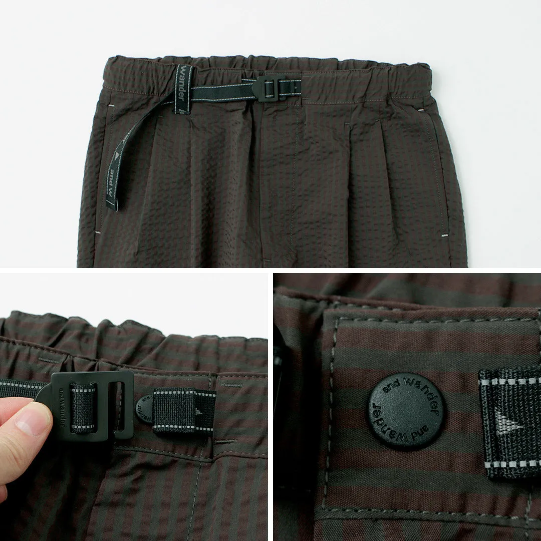 AND WANDER / Dry Soft Seersucker Pants