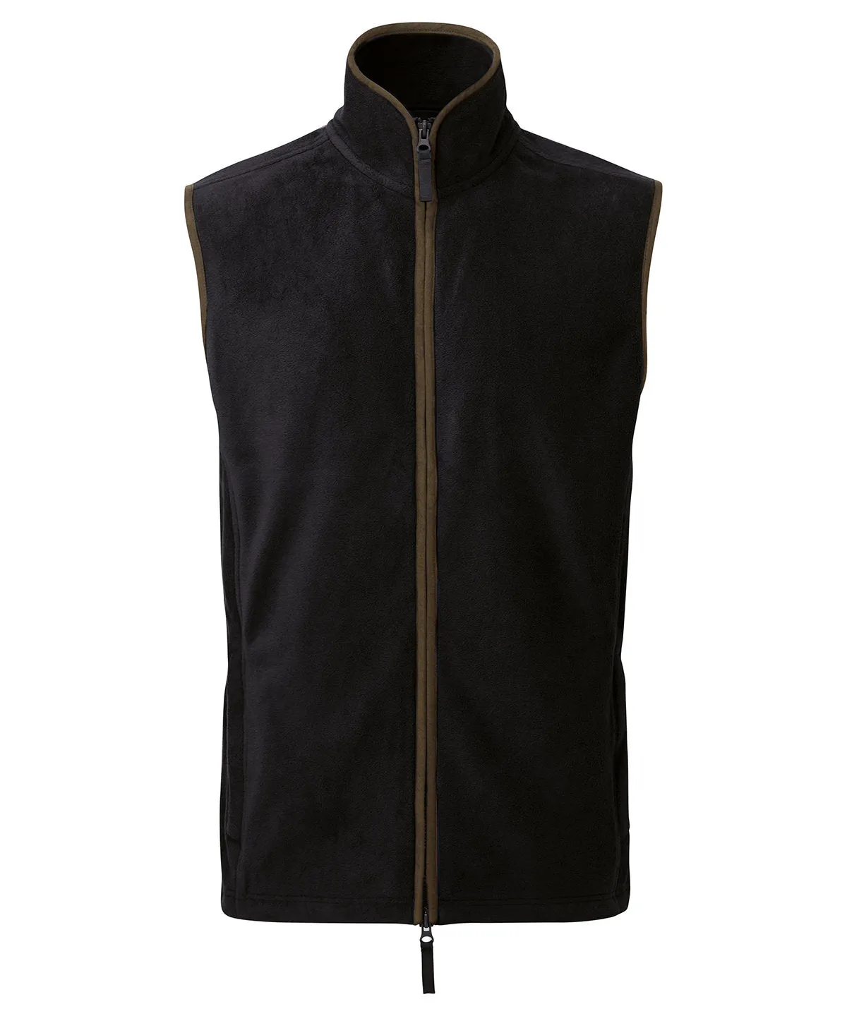 Artisan fleece gilet | Black/Brown