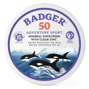 Badger SPF 50 Adventure Sport Mineral Sunscreen 2.4 oz Cream