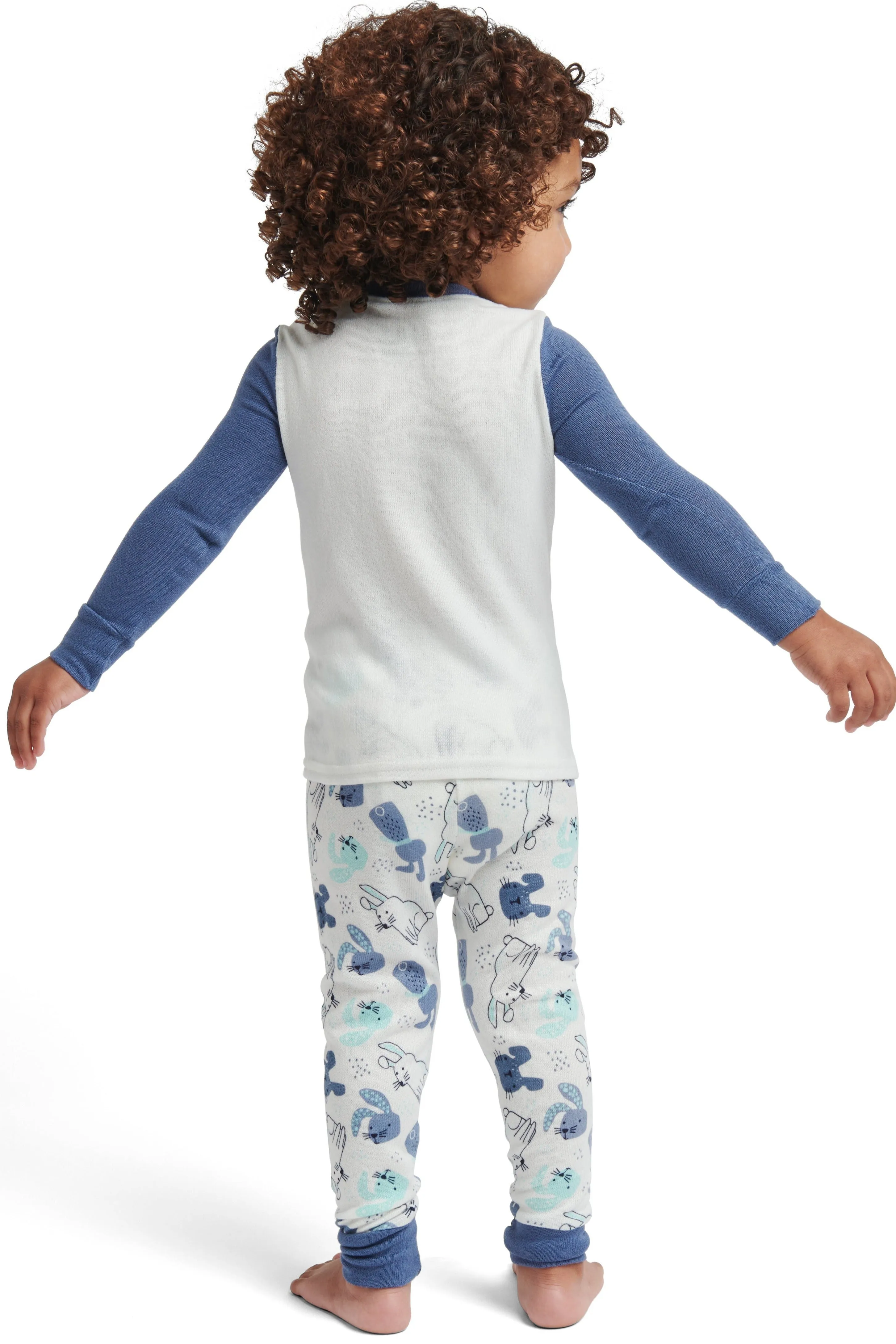 Boys' "MAMA'S SNUGGLE BUNNY" Long Sleeve Top and Elastic Waistband Jogger Pajama Set