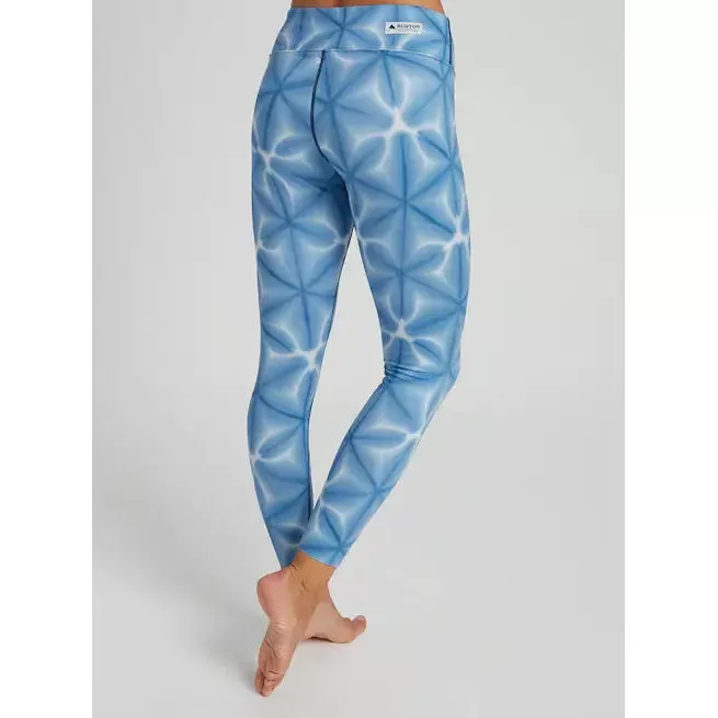 Burton Midweight Base Layer Pant Blue Dailola Shibori