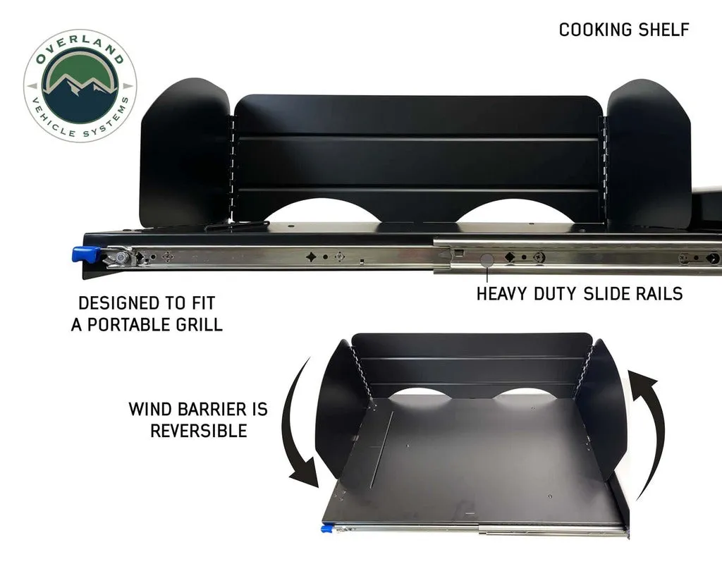 Camp Cargo Box Kitchen With Slide Out Sink, Cooking Shelf and Work Station