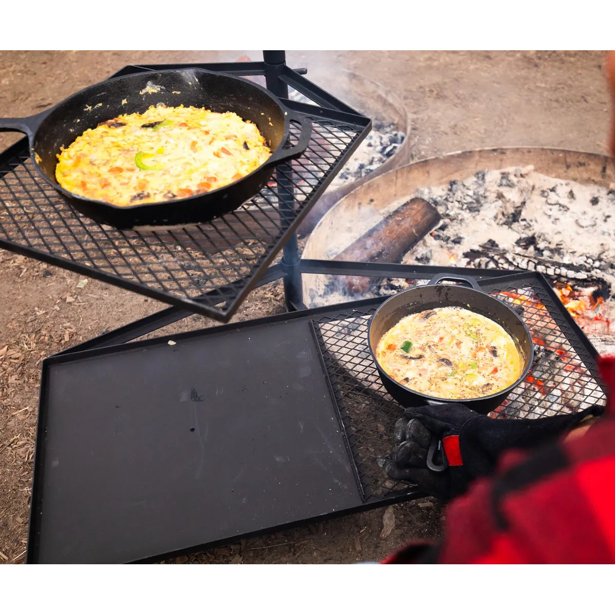 Campfire Cooking Grill Combo