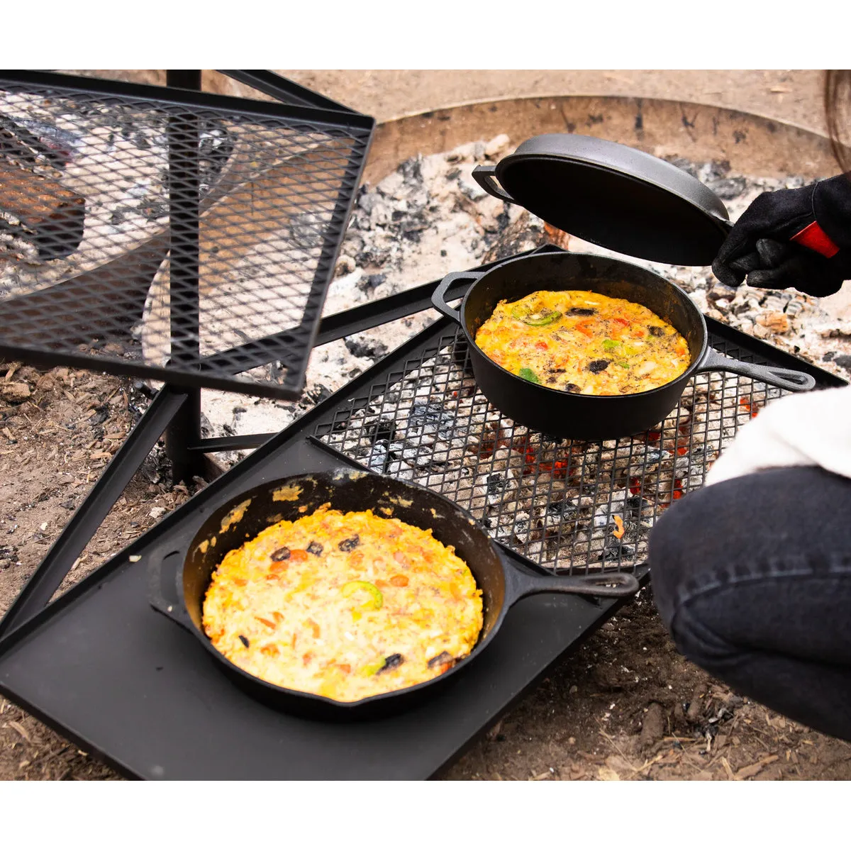 Campfire Cooking Grill Combo