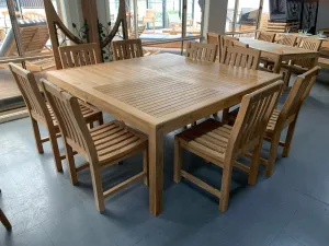 Clearance Deluxe Square Dining Table 80 x 80