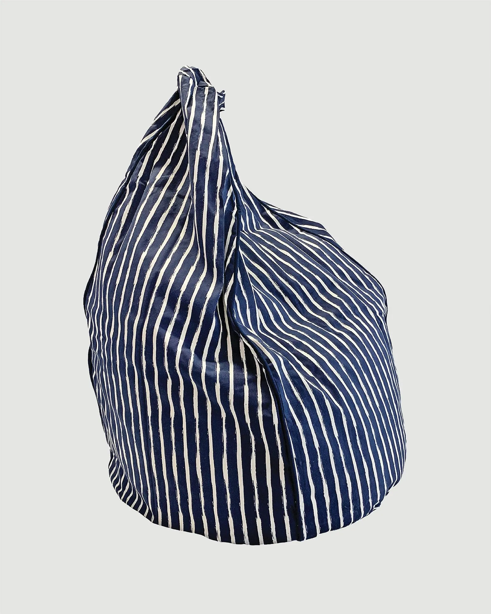 Cocoon Couture Bean Bag Cover - Navy Stripe - Small