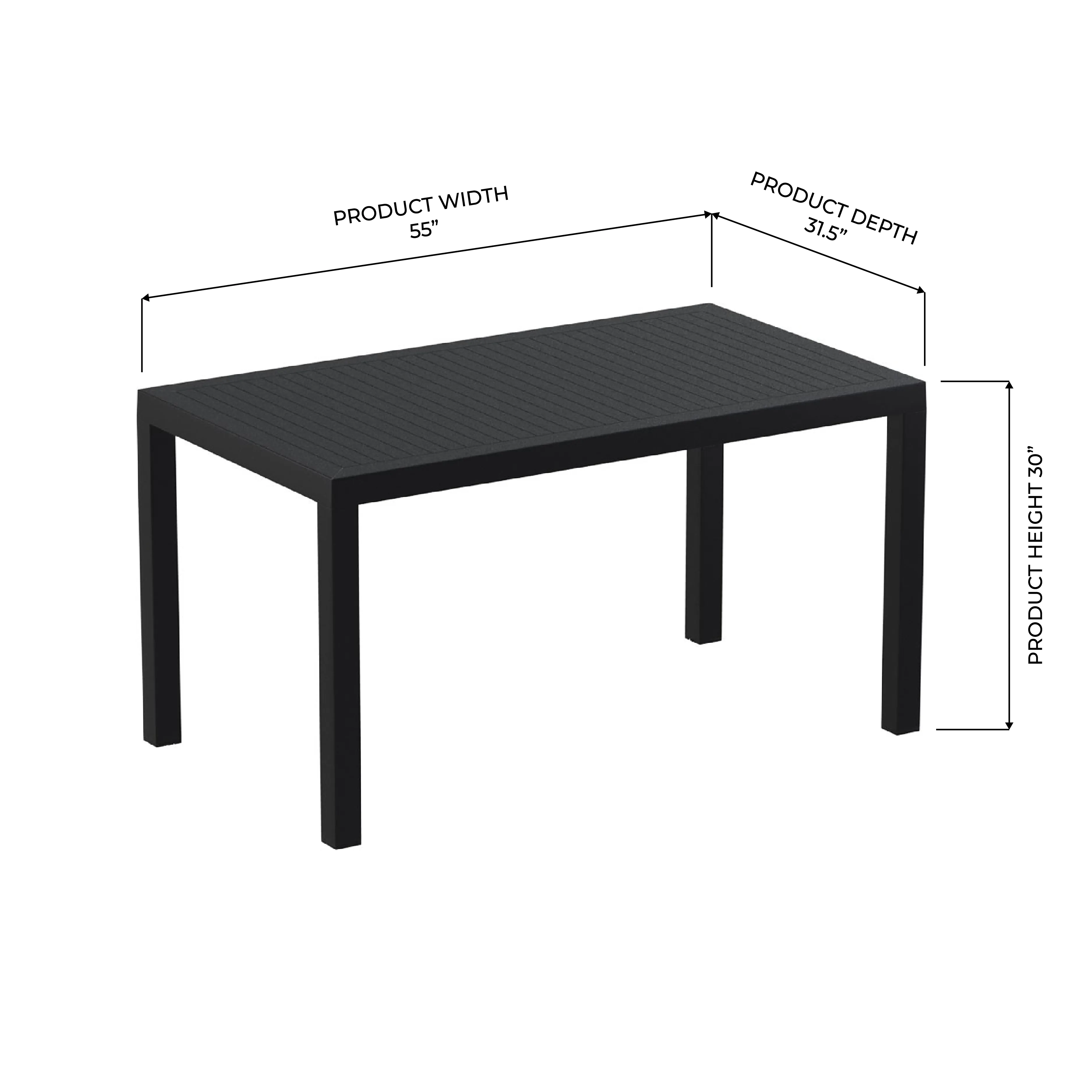 Dorchester Black Dining Table