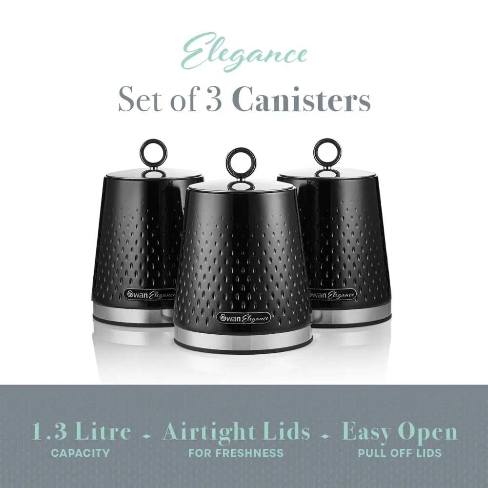 Elegance Set of 3 Canisters