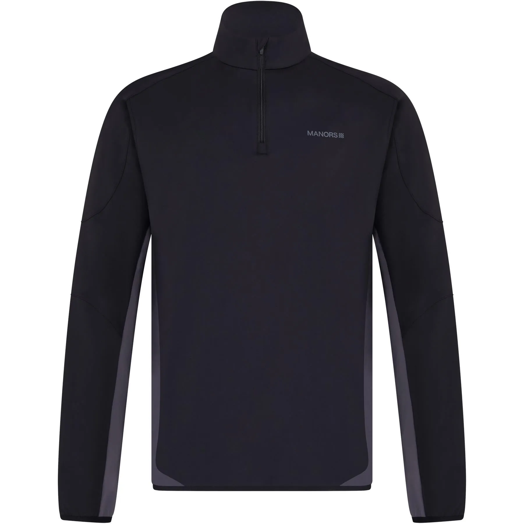 Frontier Quarter Zip Nylon Mid Layer Black - SS24