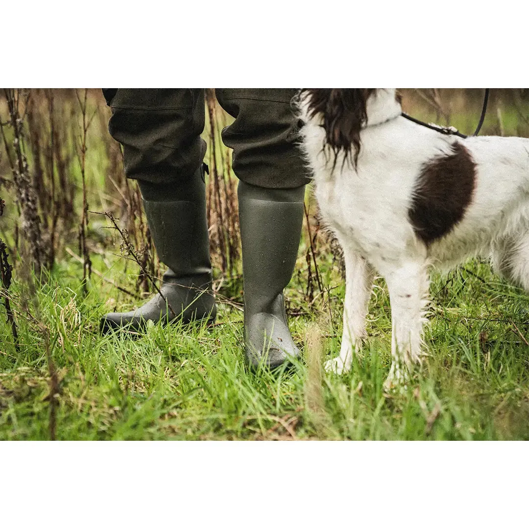 Hillside Flex Wellington Boot - Pine Green by Seeland