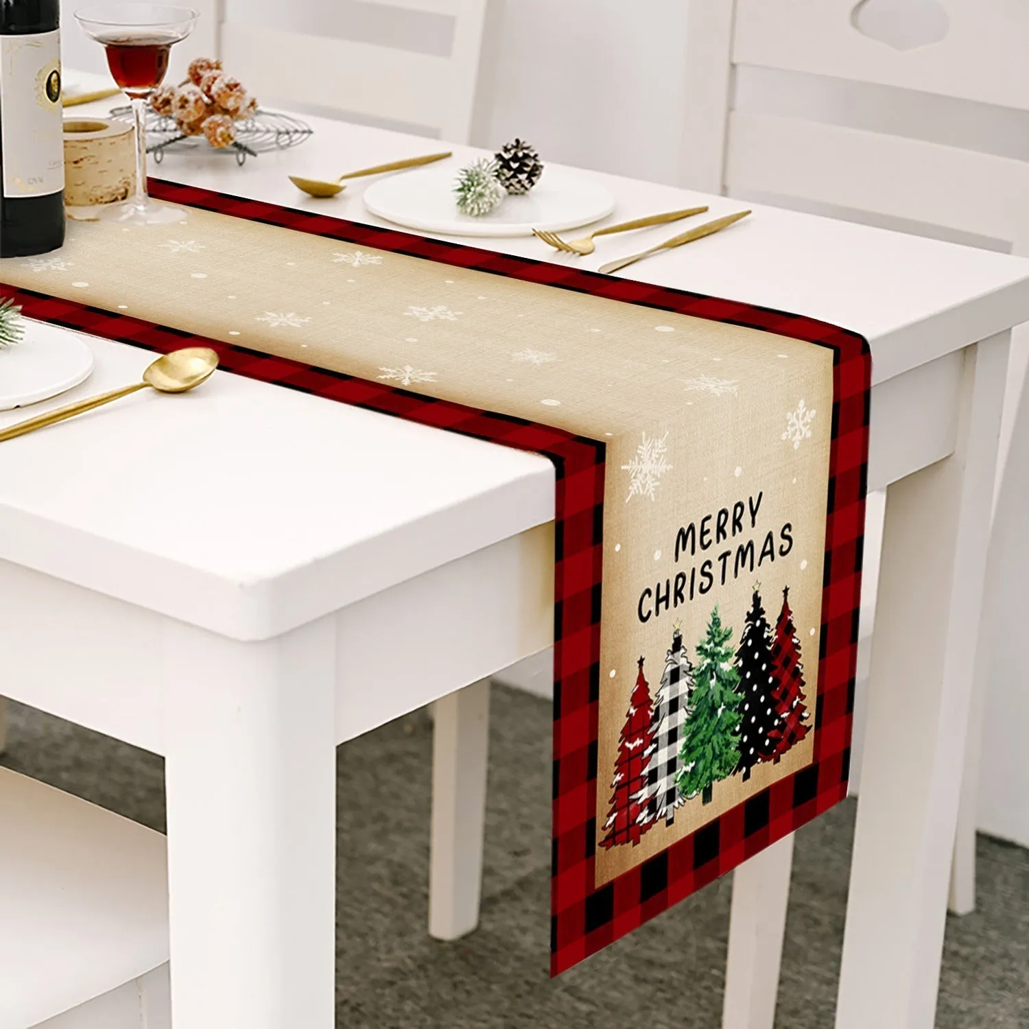 Linen Luxury Table Runner For Holiday Decor (1 Pc)