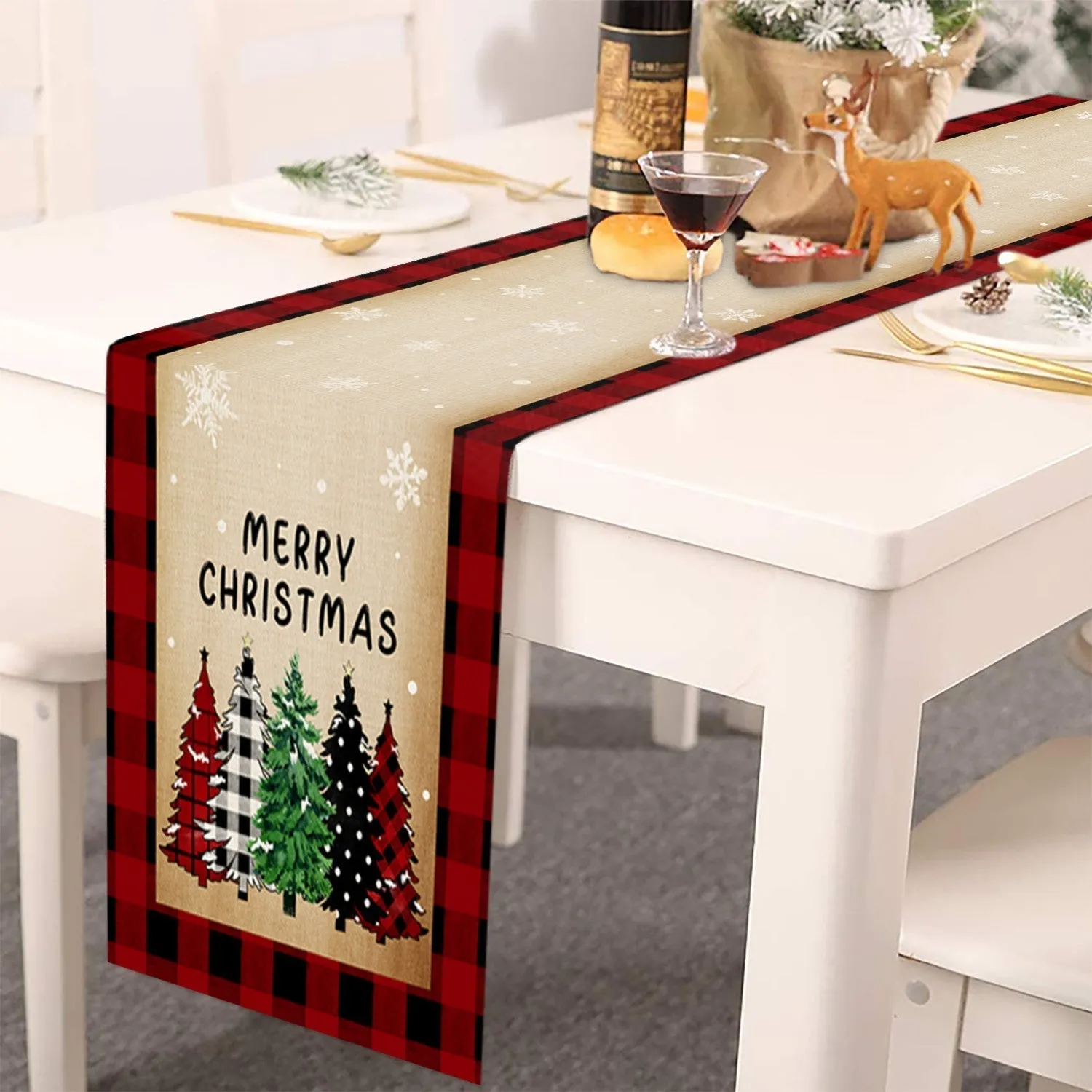 Linen Luxury Table Runner For Holiday Decor (1 Pc)