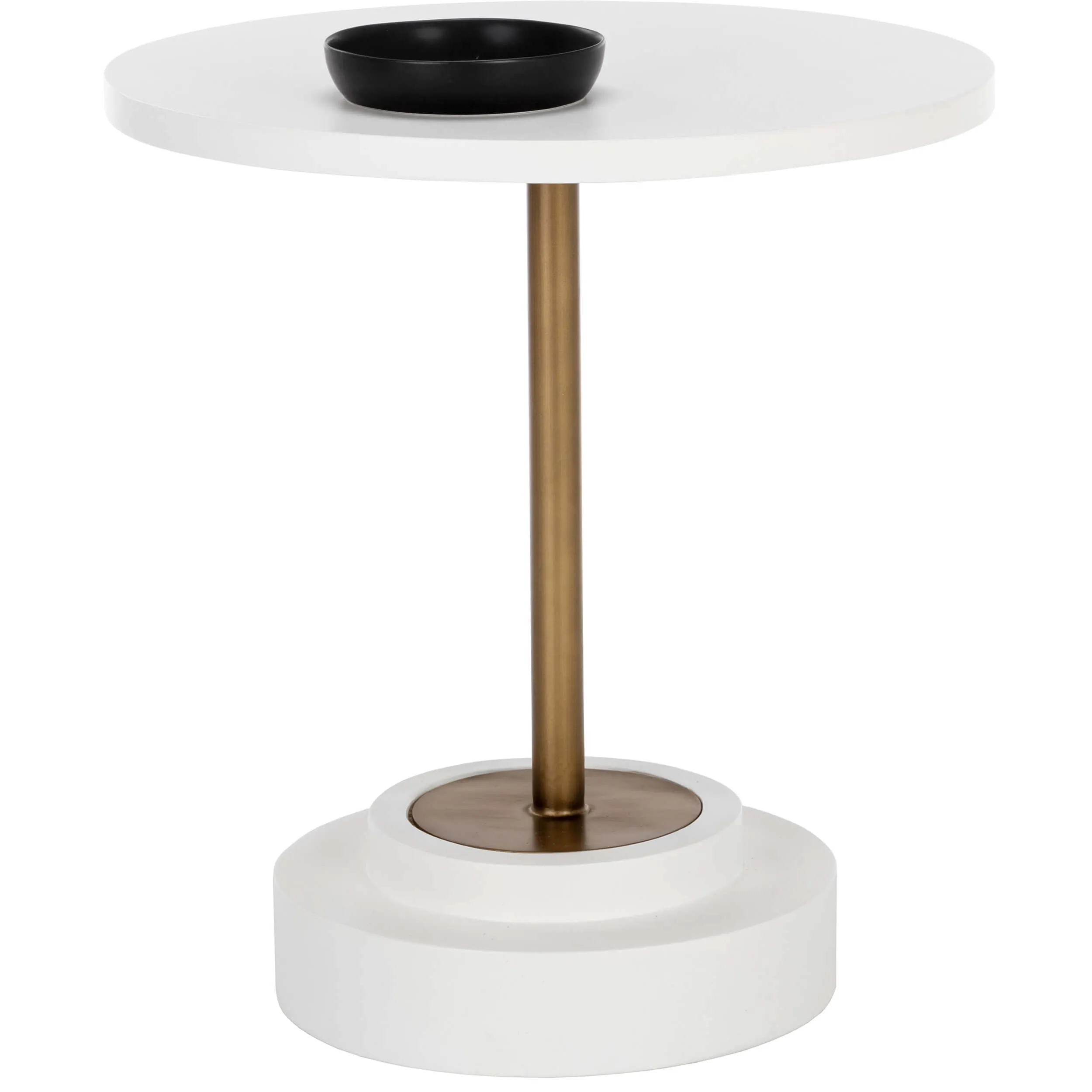 Marlowe 27.5" Round Bistro Table, White