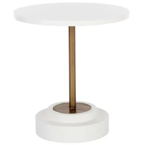 Marlowe 27.5" Round Bistro Table, White