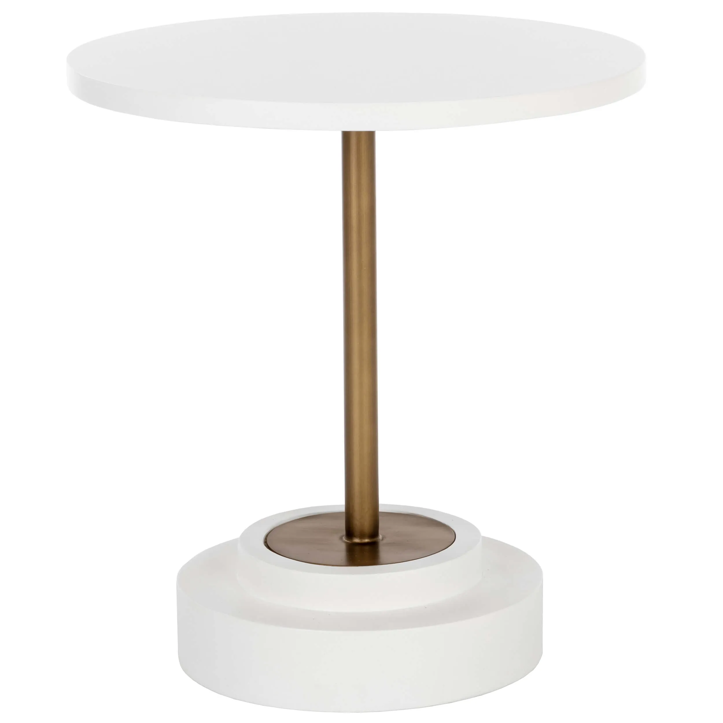 Marlowe 27.5" Round Bistro Table, White