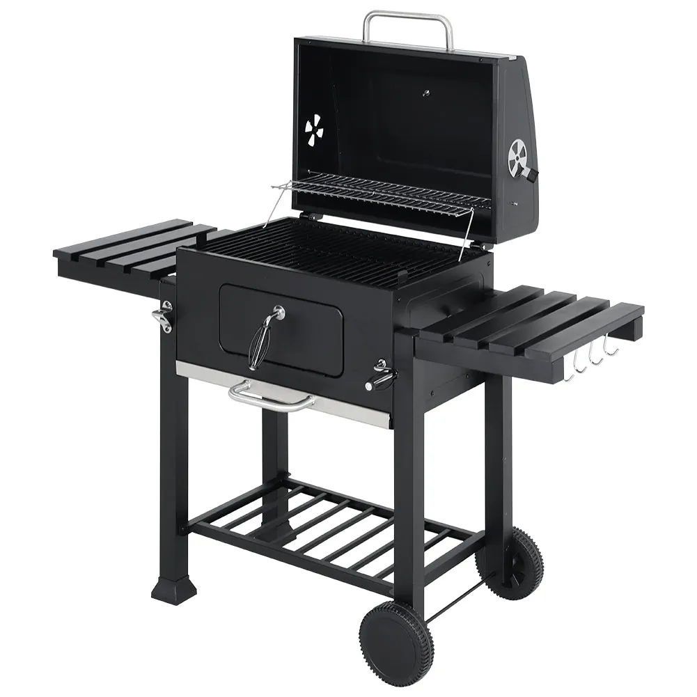 Mobile BBQ Grill Carbon Steel Picnic Cooker for Camping