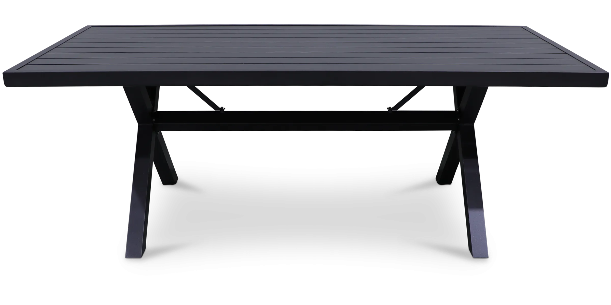 Noosa Aluminium Dining Table in Gunmetal