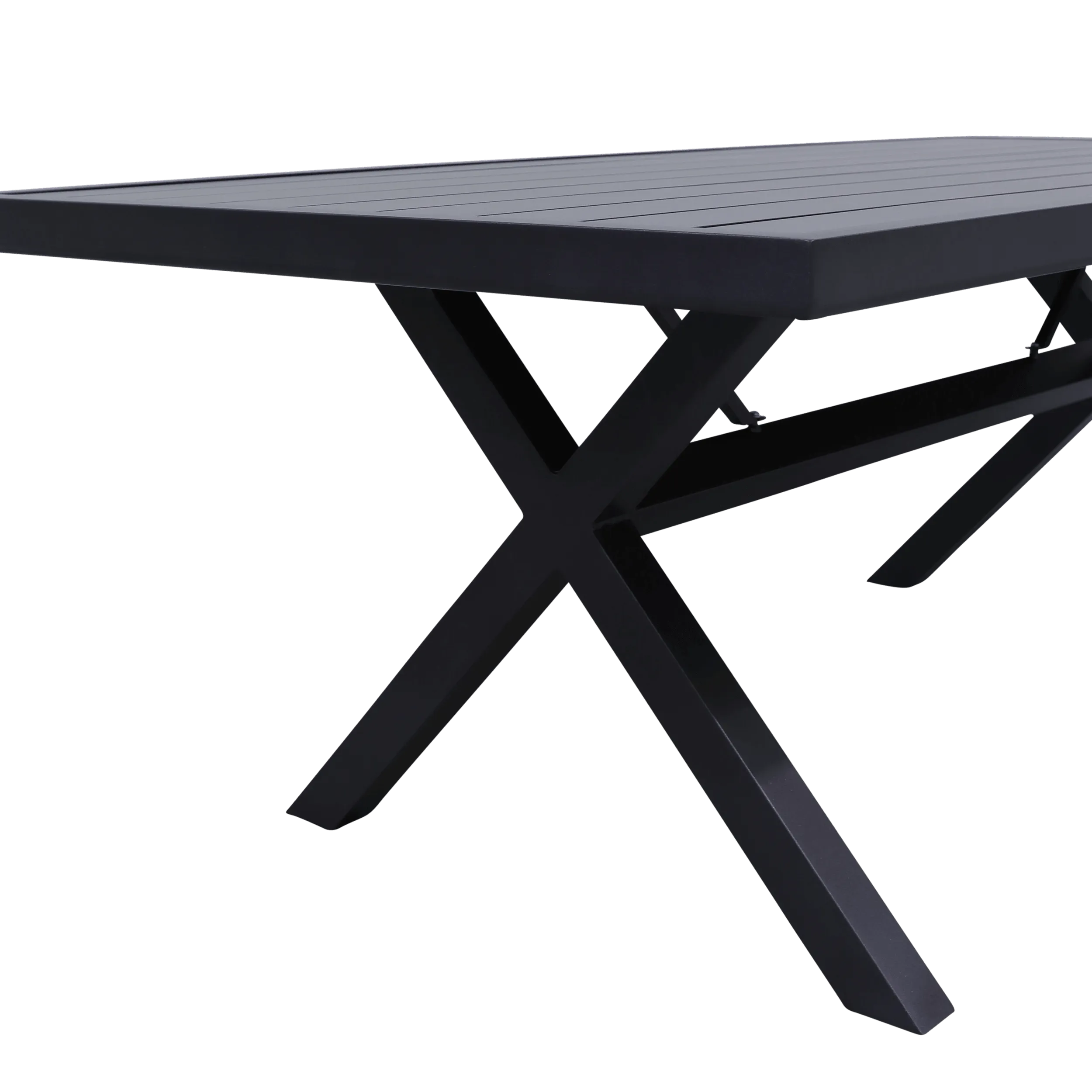 Noosa Aluminium Dining Table in Gunmetal