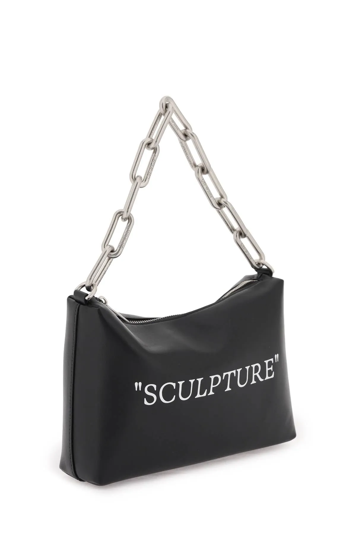 Off-white shoulder bag with lettering