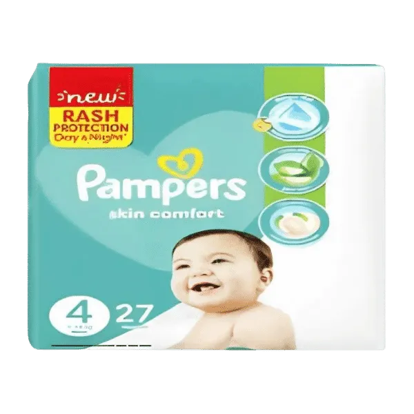 PAMPERS PANTS SKIN COMFORT MAXI 4 - 27 DIAPERS