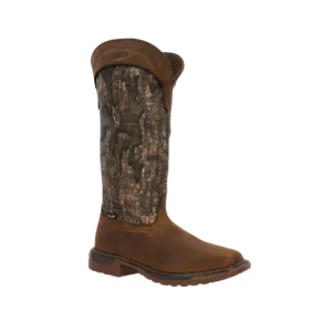 Rocky Boot Men's Original Ride Flx Back Zip Waterproof Snake Boot