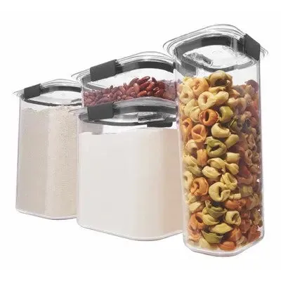 Rubbermaid 8pc Brilliance Pantry Food Storage Container Set