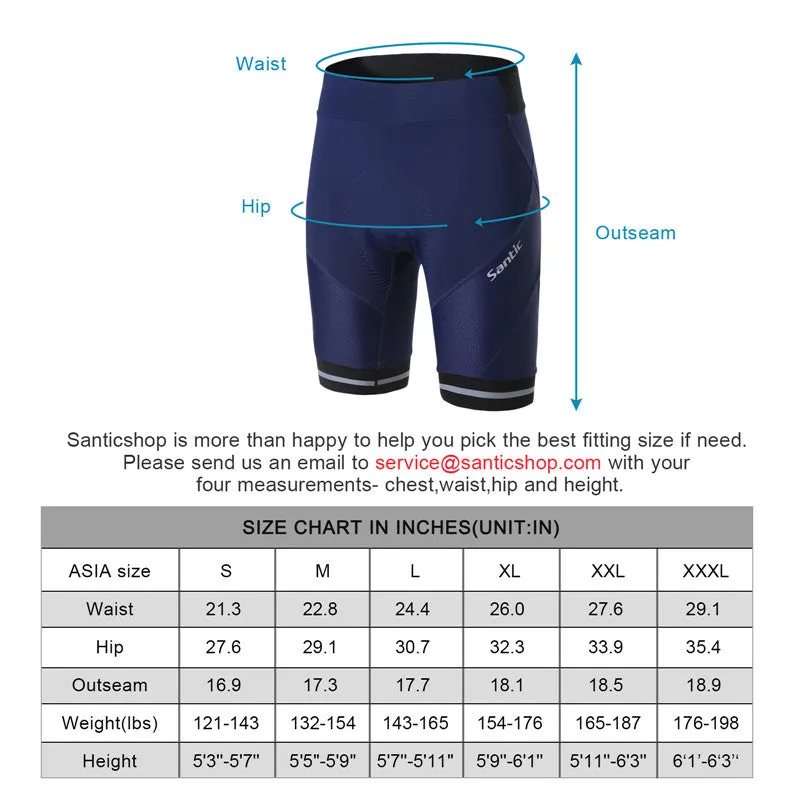 Santic Latte Navy Men Padded Cycling Shorts