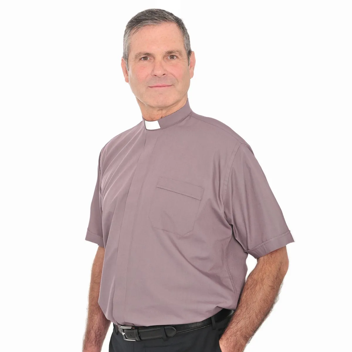 Short Sleeve Tunnel Collar Shirt