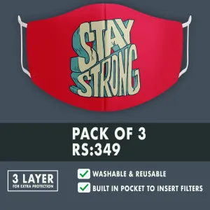 Stay Strong Premium Mask (Pack of 3)