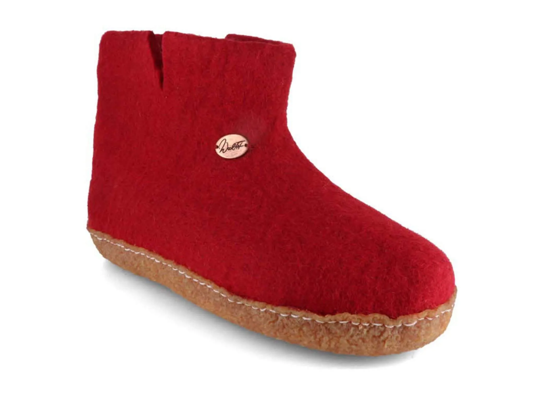 WoolFit Yeti | Felt Slipper Boots with Footbed & Rubber Sole