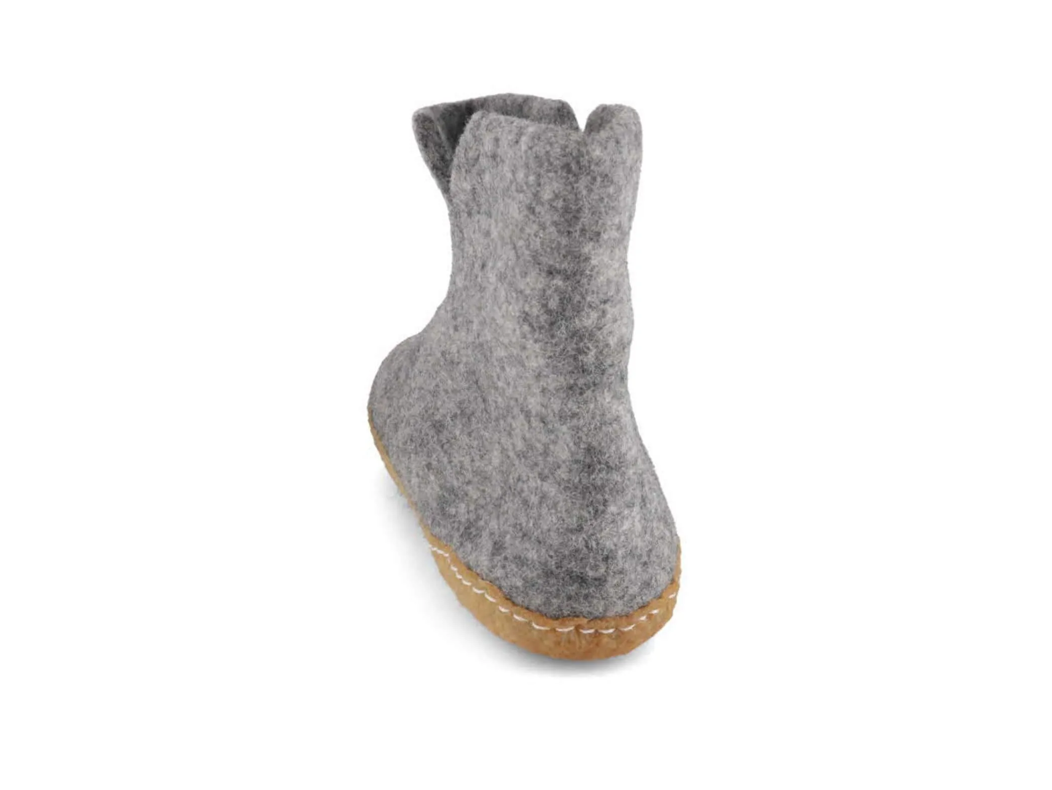 WoolFit Yeti | Felt Slipper Boots with Footbed & Rubber Sole